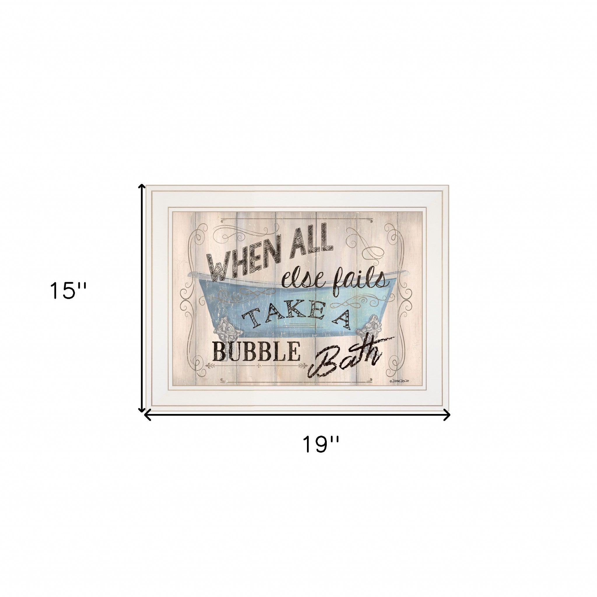 Bathroom Humor 3 White Framed Print Bathroom Wall Art