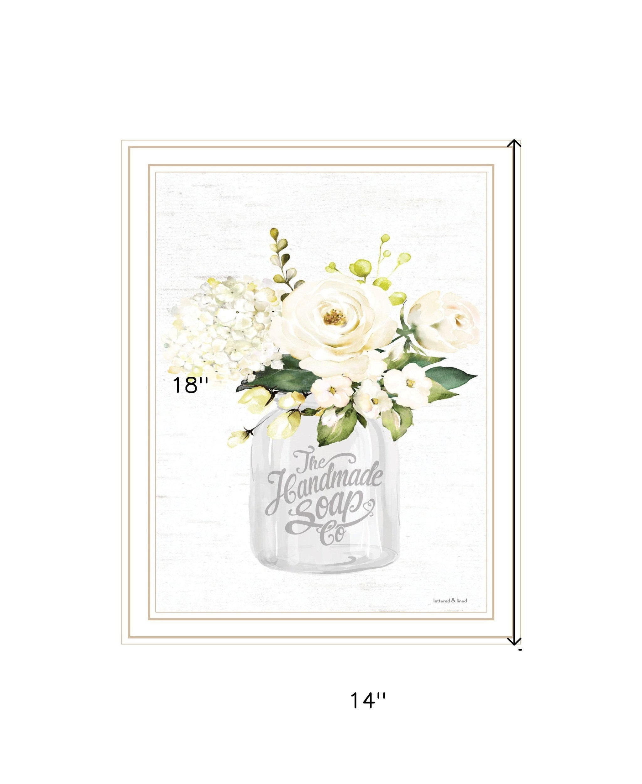 Bathroom Flower Ja White Framed Print Bathroom Wall Art