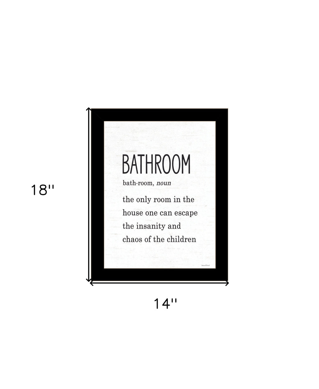 Bathroom Escape Black Framed Print Bathroom Wall Art