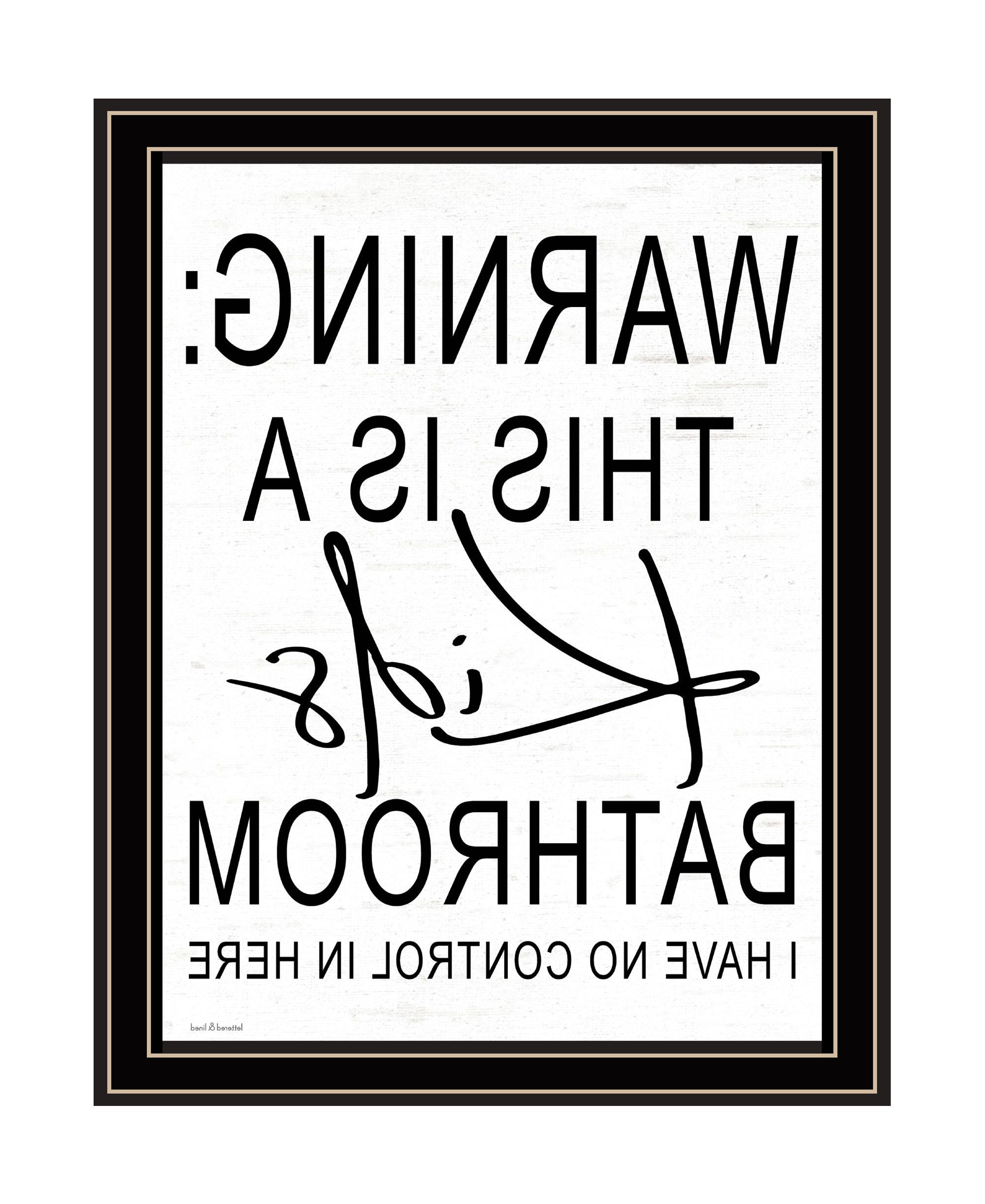 Kids Bathroom Black Framed Print Bathroom Wall Art