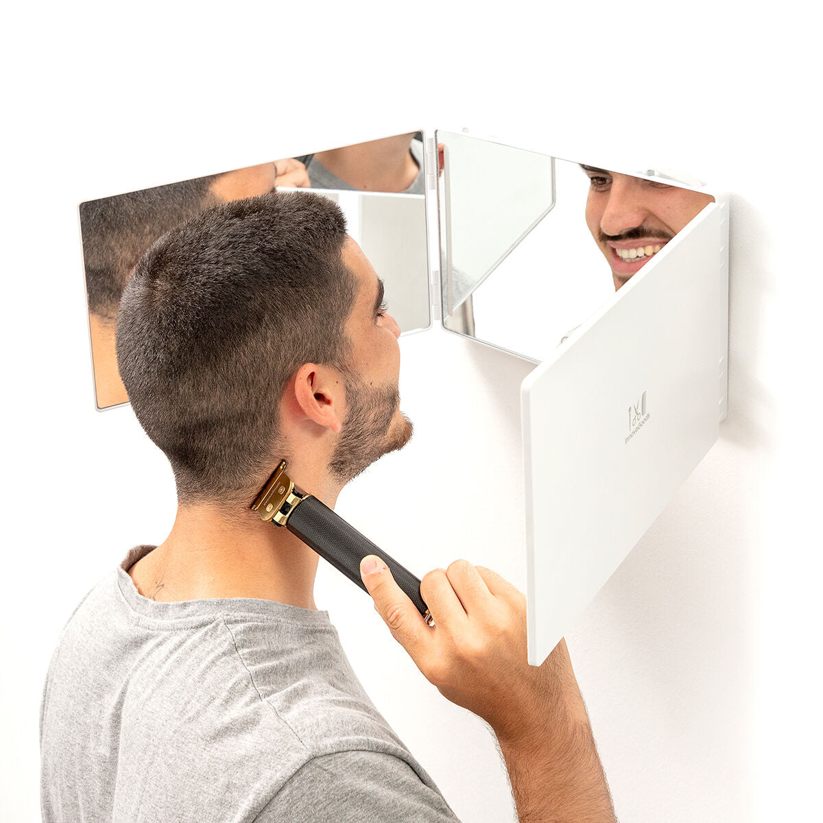 Bathroom Mirror with LED Light and 360º Vision SelfKut InnovaGoods