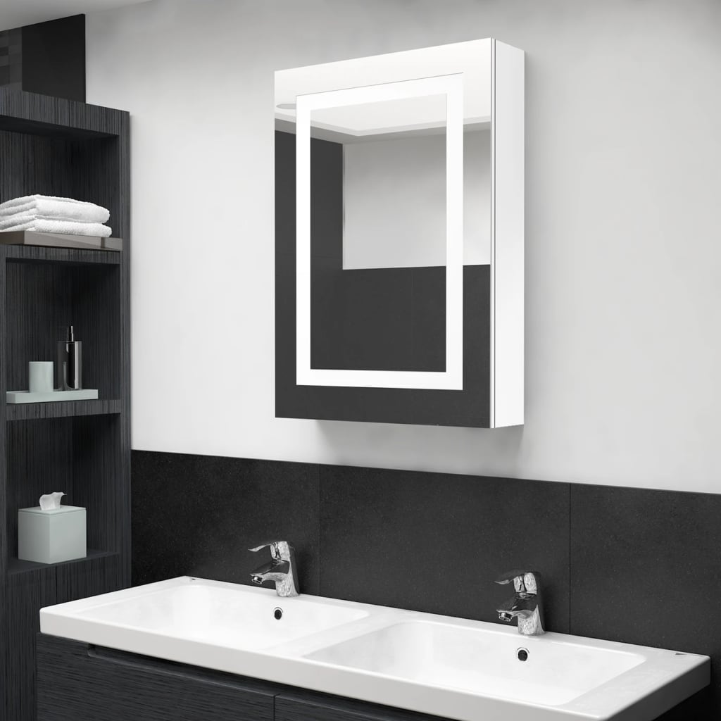 vidaXL Bathroom Cabinet Mirrored Bathroom Vanity Wall Mounted Medicine Cabinet