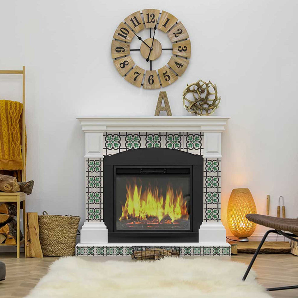 Bathroom peel and stick Green flower look tile stickers Model - B103