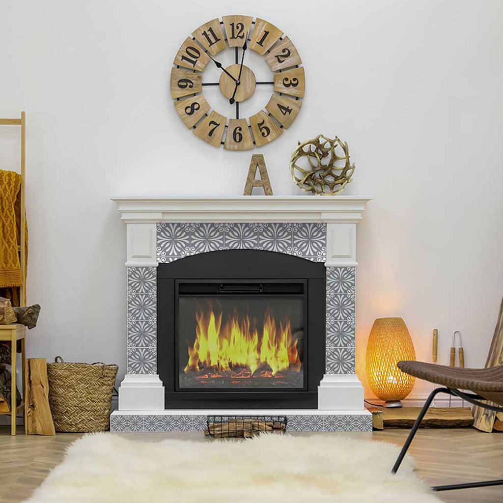 Gray Peel and Stick Tile Stickers bathroom design easy to install Model - B52