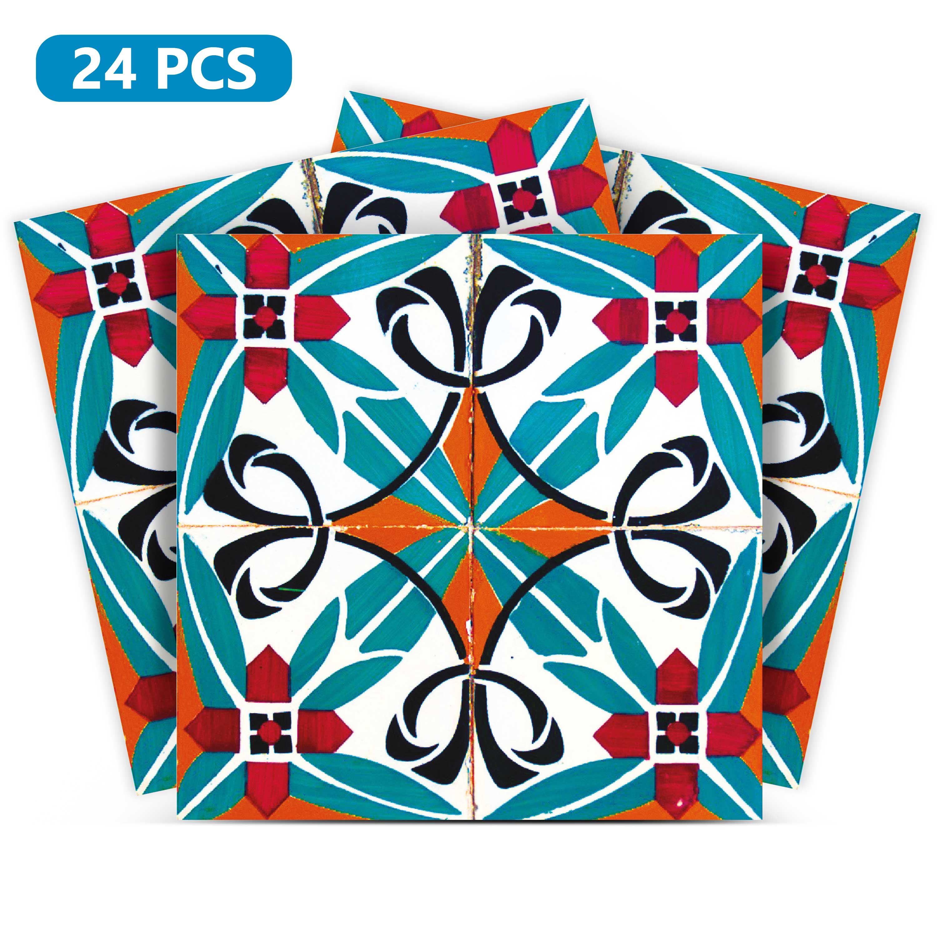 Blue and White Backsplash retro Mexican Tiles for bathroom walls Model - H6