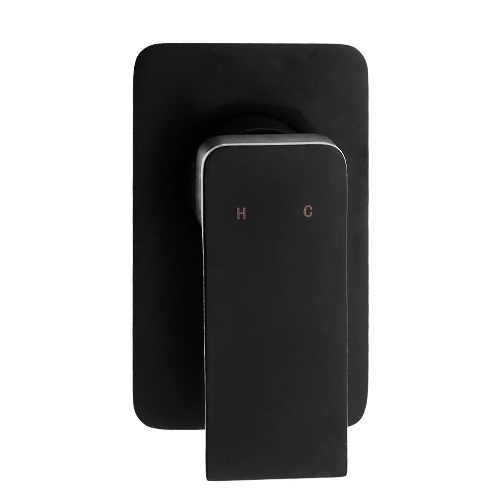 NNEDSZ Bathroom Mixer Tap Faucet Rain Shower head Set Hot And Cold Diverter DIY Black