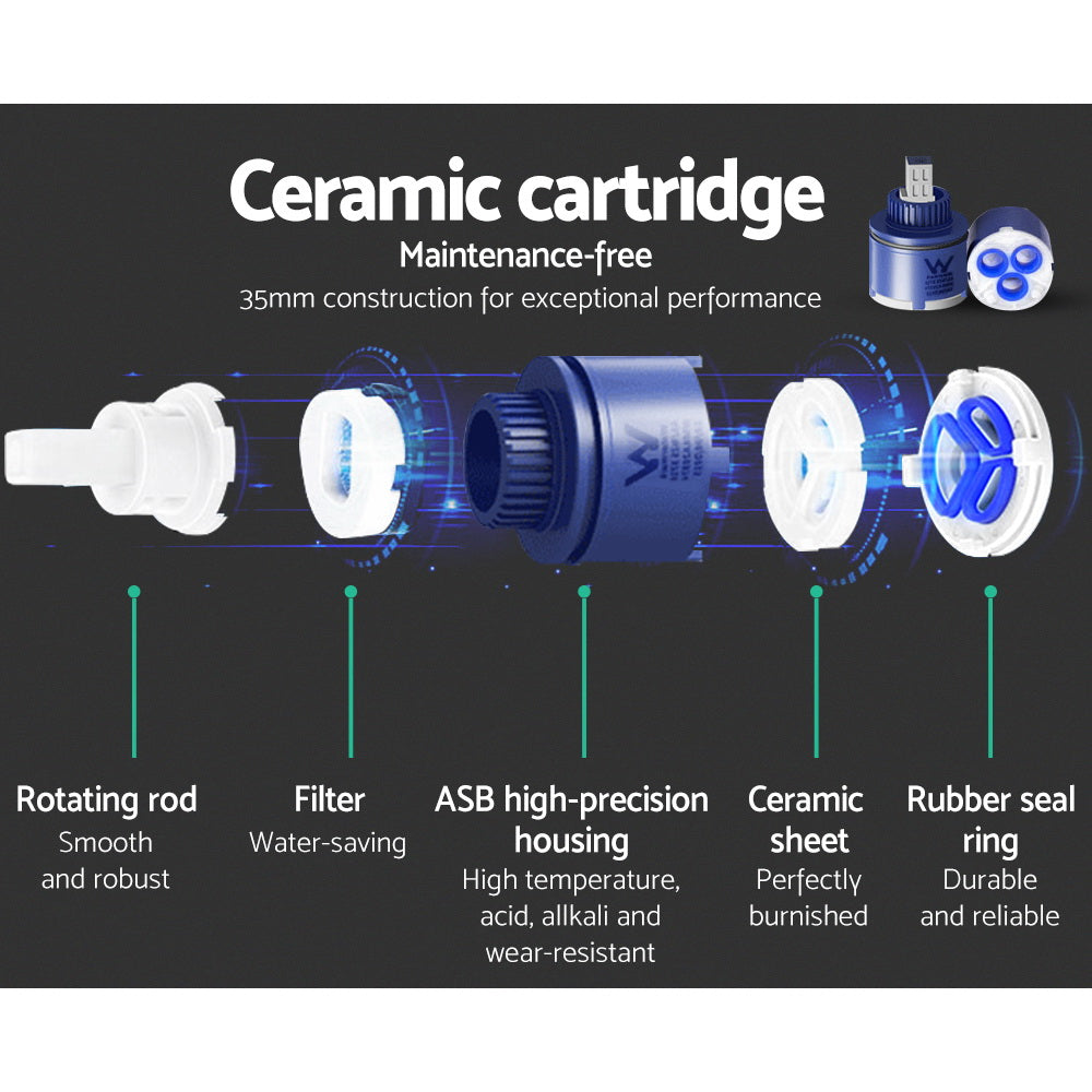 NNEDSZ Bathroom Mixer Tap Faucet Rain Shower head Set Hot And Cold Diverter DIY Black