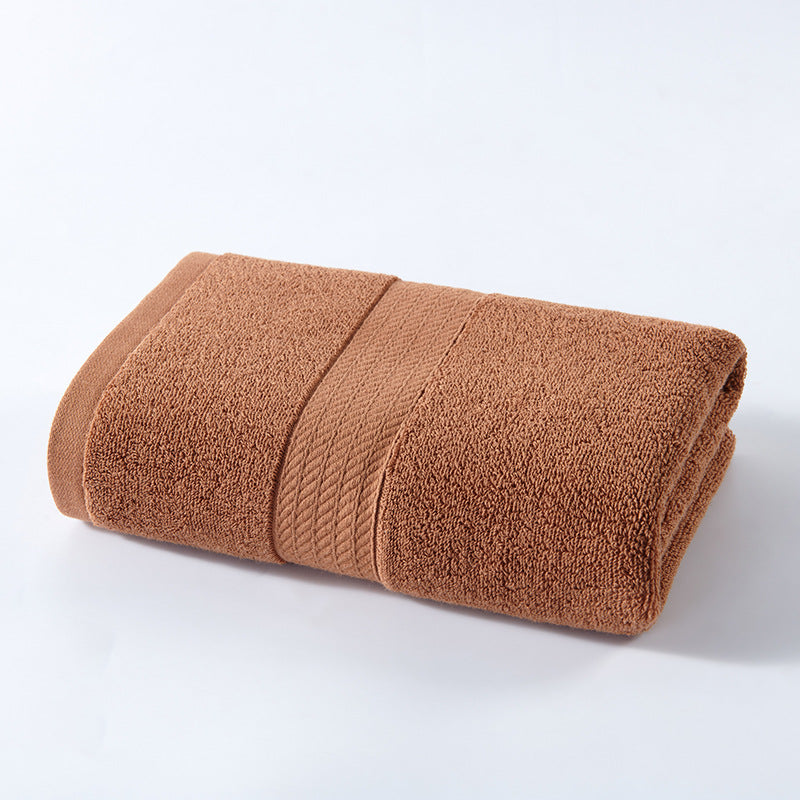 NNEDSZ Brown Premium Thick Cotton Bath Towel for Adults - Soft and Absorbent Bathroom Towel