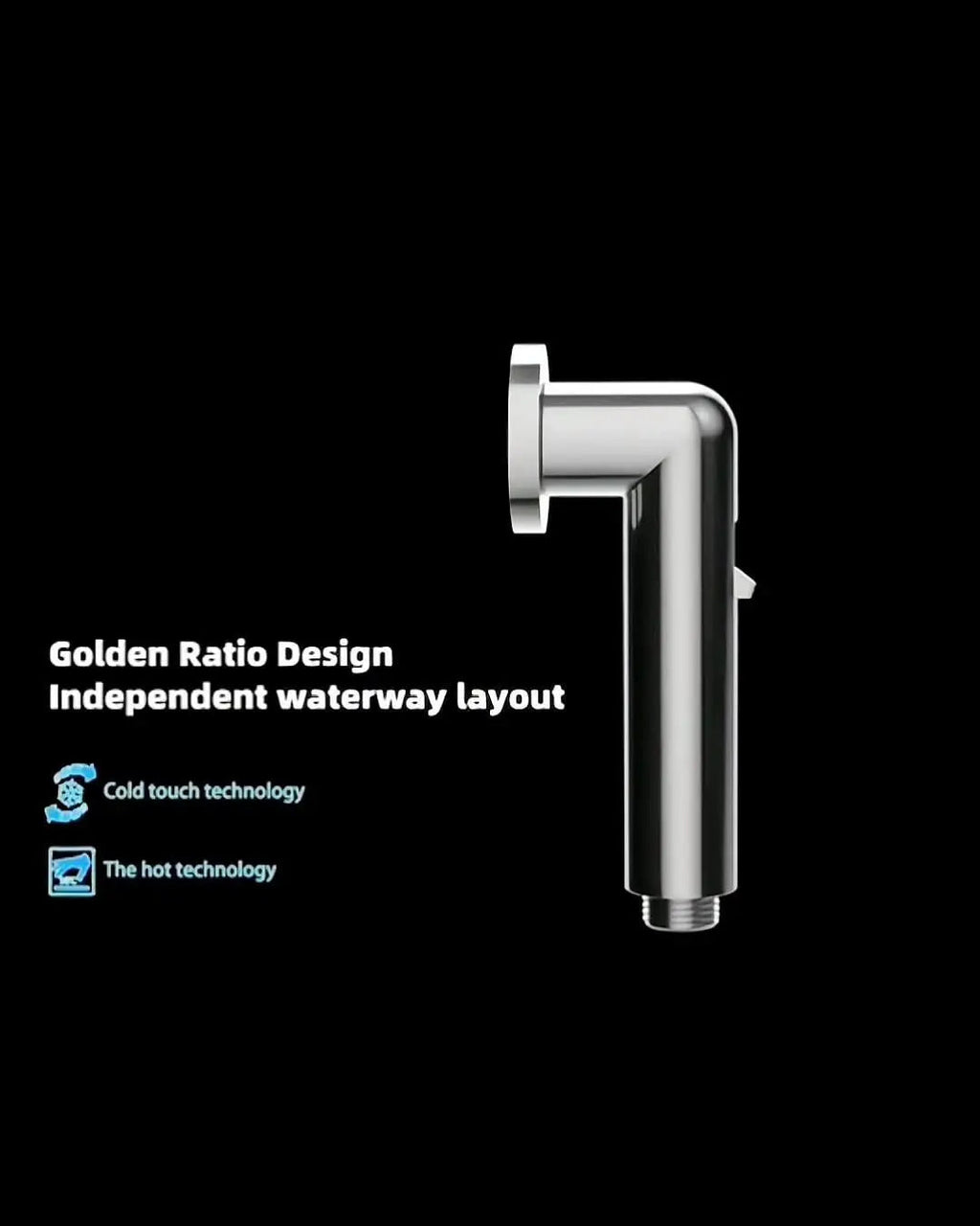 Fossa Magnetic Health Faucet/Bidet Sprayer for Toilet and Bathroom with 1 Mtr Hose Pipe and Magnet Holder (Silver)