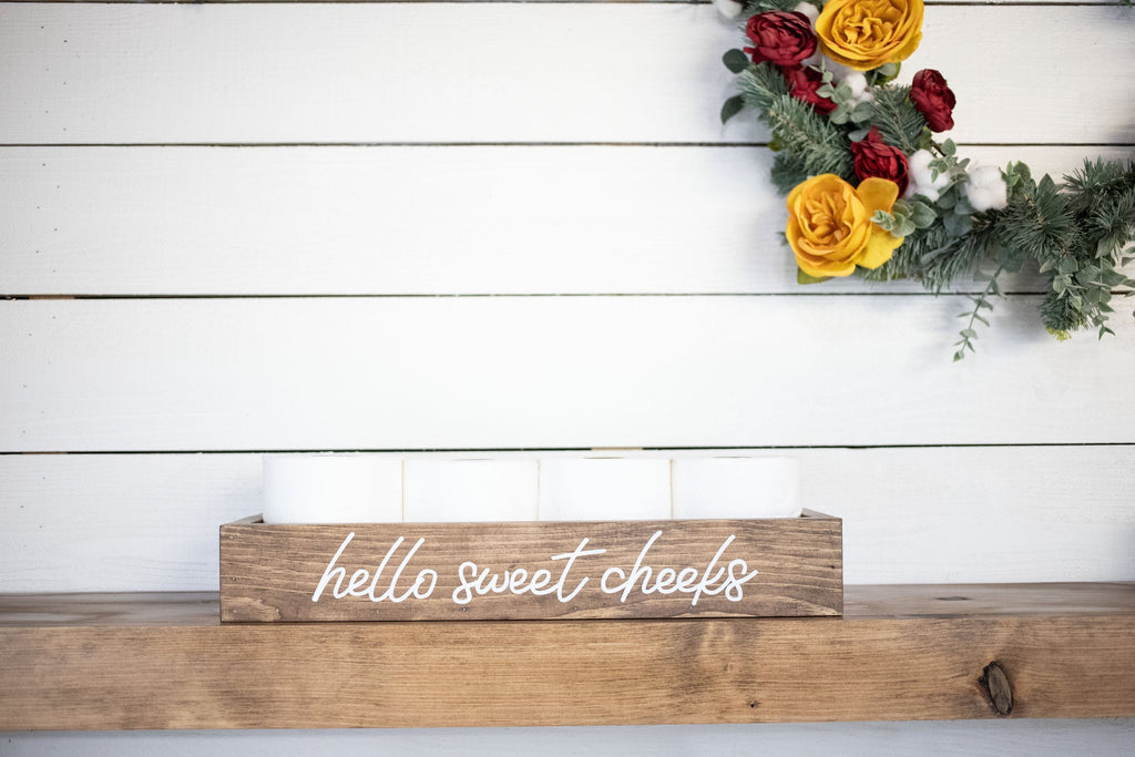 Bathroom Storage Wood Box