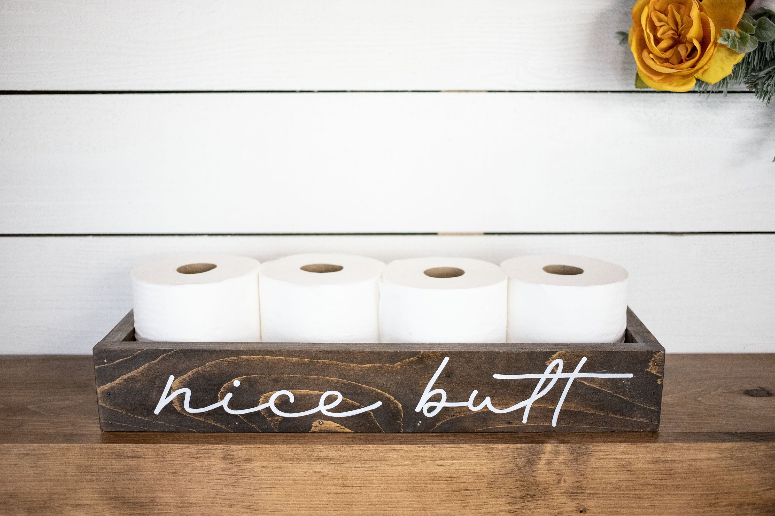 Bathroom Storage Wood Box