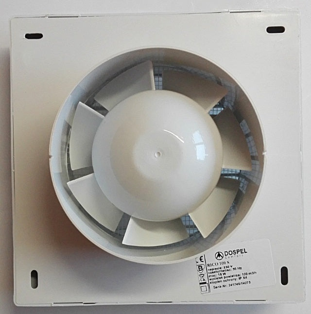 Rico Axial Bathroom Extraction Fan with Timer, 120mm