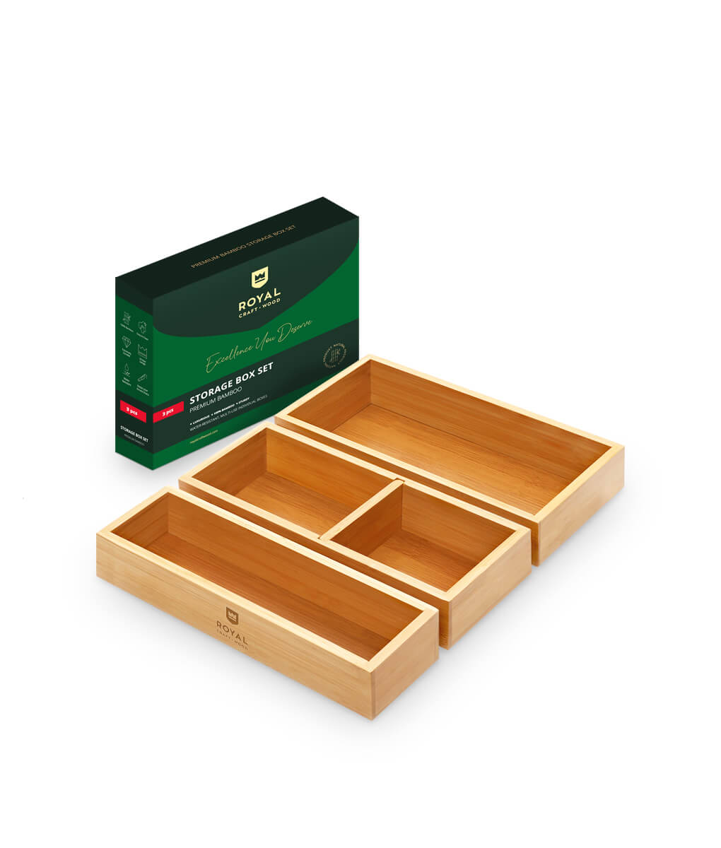 Bathroom Drawer Organizer 3 Boxes