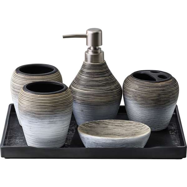 Retro Brushed Bathroom Wash Set - Image 2