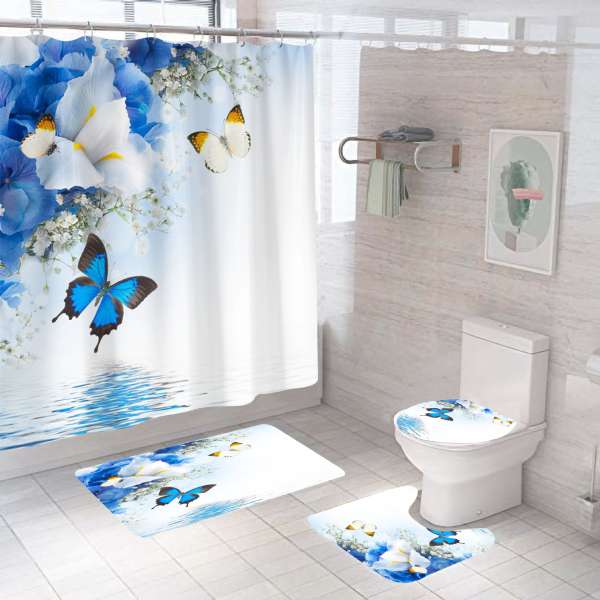 Digital Printing Waterproof Polyester Bathroom - Image 2