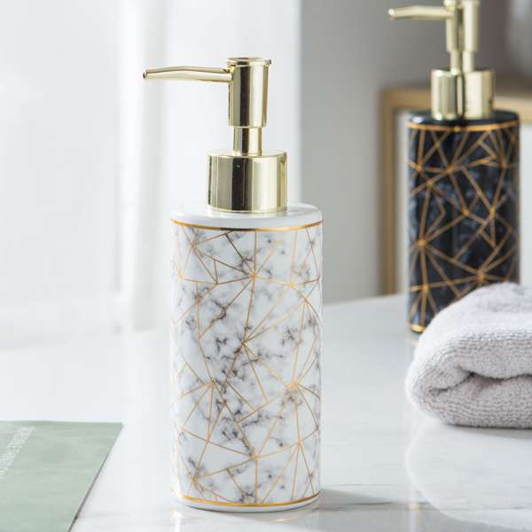 Marble Ceramic Lotion Shampoo  Bottle Bathroom Accessories - Image 6