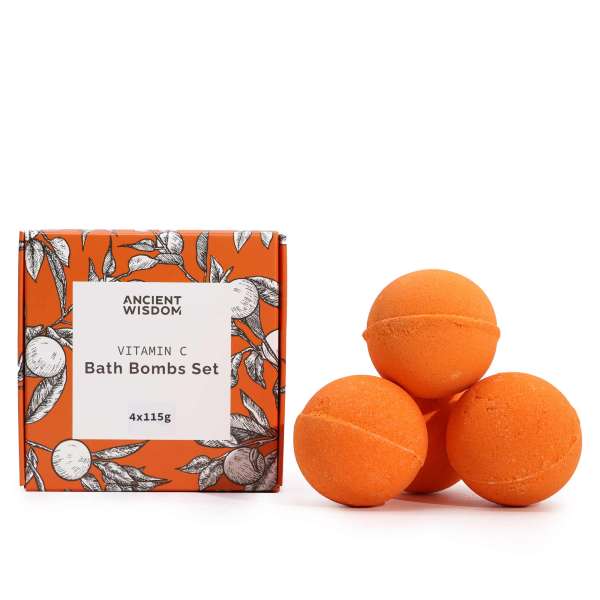 Vitc-02 Set of 4 Vitamin C Bath Bombs – Aromatherapy Quartet - Image 4