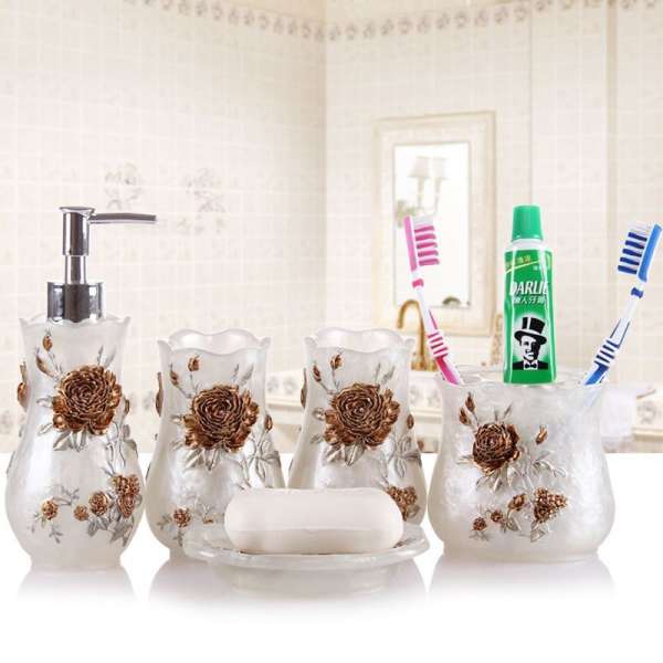 European Style Bathroom 6-piece Set Bathroom Suit - Image 8