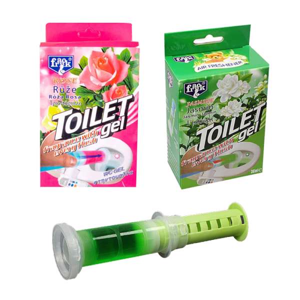 3 lot Franck Toilet Gel Air Freshener for Bathroom Use Home, Jasmine-Ocean-Rose-Lavender - Random Sent - Image 5