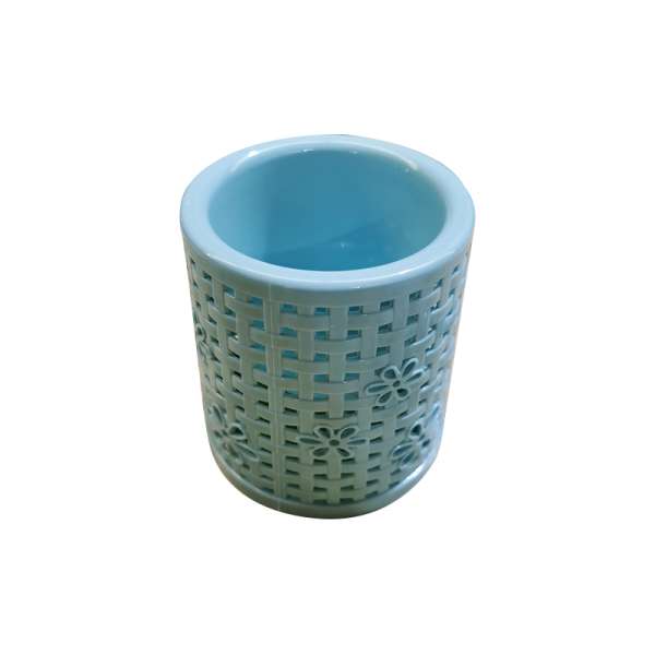 44 cm Plastic Bathroom Toilet Brush with Stand - Random Colour - Image 4