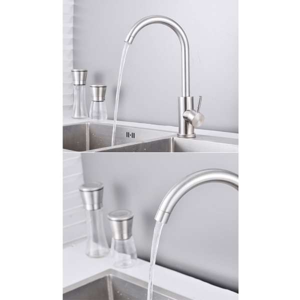 360 degree Swivel Spout Single Lever Tap Kitchen Sink Mixer Taps - Image 7