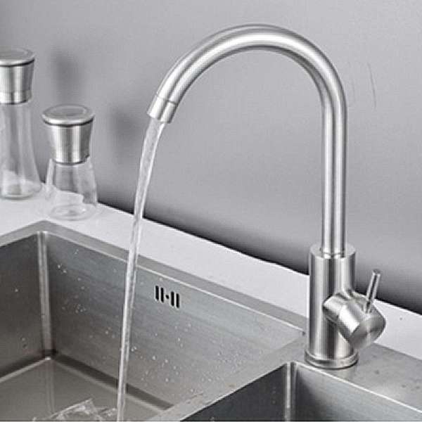 360 degree Swivel Spout Single Lever Tap Kitchen Sink Mixer Taps - Image 11