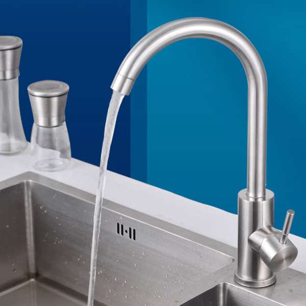 360 degree Swivel Spout Single Lever Tap Kitchen Sink Mixer Taps - Image 4