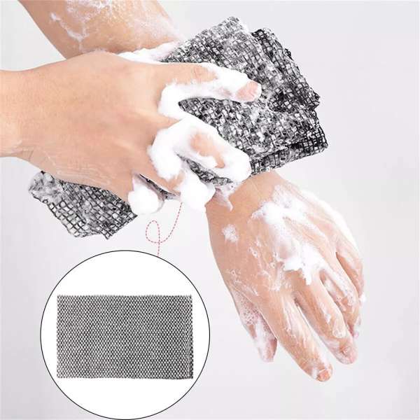 2 pcs Japanese Washcloth Exfoliating Back Scrubber Towel Washed Bath Towel for Adults - Image 2