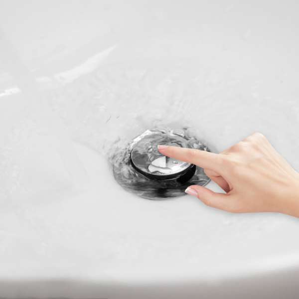 Pop Up Basin Sink Push Button Bathroom Push Drain Stopper Plugs Click Clack Plug Bolt - 66mm - Image 13