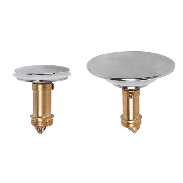 Pop Up Basin Sink Push Button Bathroom Push Drain Stopper Plugs Click Clack Plug Bolt - 66mm - Image 4