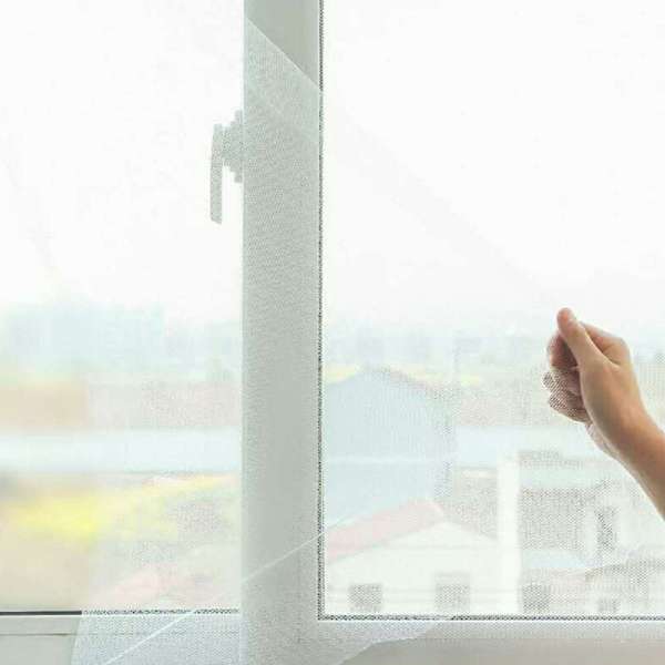 White Window Screen Mesh Net Bug Mosquito Fly Insect Moth Door Netting - Image 4