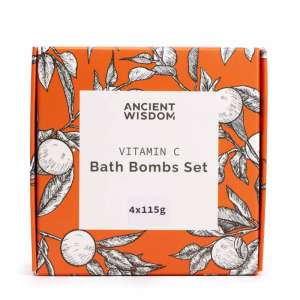 Vitc-02 Set of 4 Vitamin C Bath Bombs – Aromatherapy Quartet