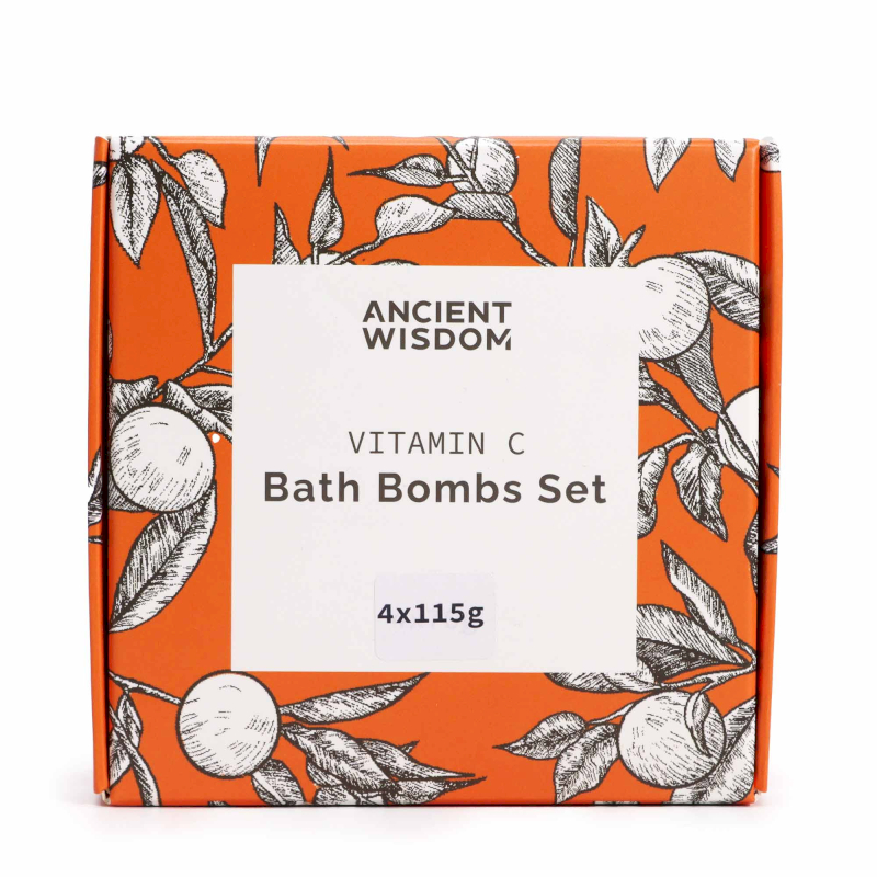 Vitc-02 Set of 4 Vitamin C Bath Bombs – Aromatherapy Quartet